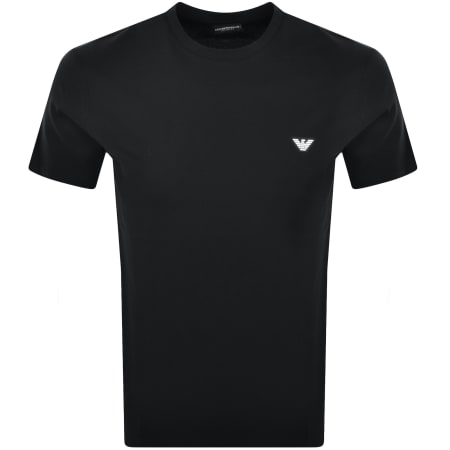 Product Image for Emporio Armani Short Sleeve Logo T Shirt Black