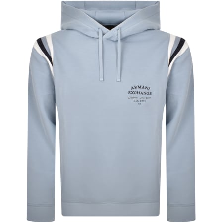 Product Image for Armani Exchange Cotton Blend Hoodie Blue