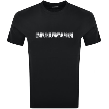 Product Image for Emporio Armani Short Sleeve Logo T Shirt Black