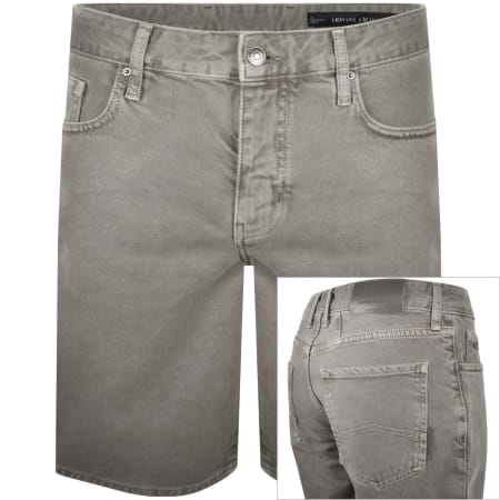 Product Image for Armani Exchange J65 Slim Denim Shorts Grey