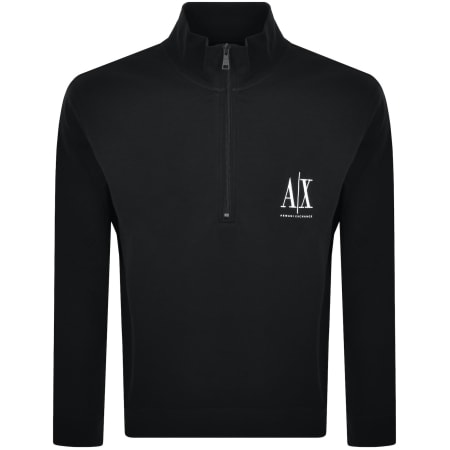 Product Image for Armani Exchange Quarter Zip Sweatshirt Black