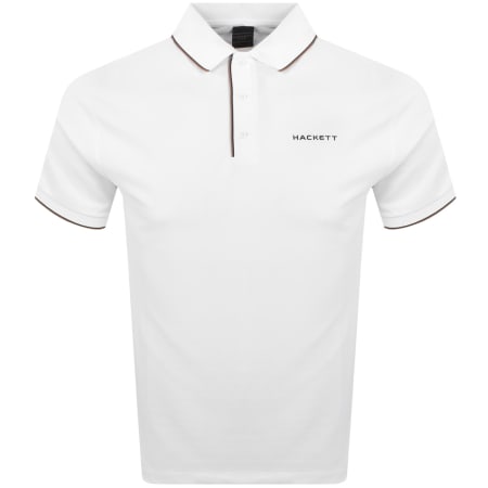 Product Image for Hackett Heritage Resort Logo Tipped Polo White