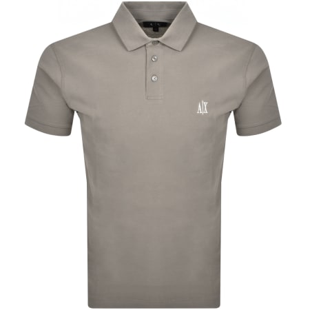 Product Image for Armani Exchange Logo Polo T Shirt Brown
