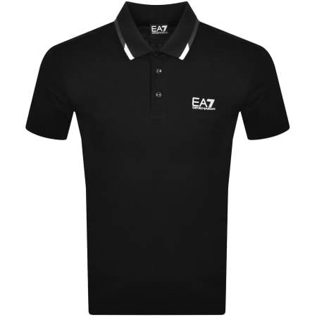 Product Image for EA7 Emporio Armani Tipped Polo Black