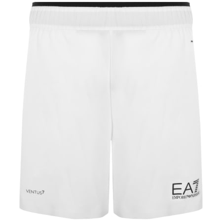 Product Image for EA7 Emporio Armani Logo Shorts White