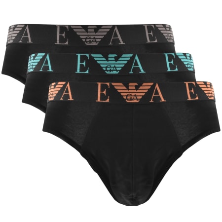Product Image for Emporio Armani 3 Pack Briefs Black