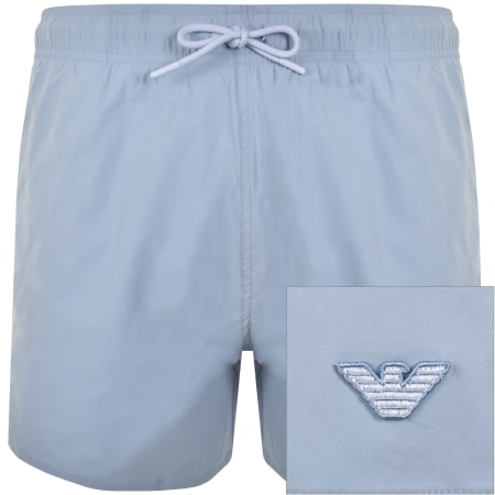 Product Image for Emporio Armani Logo Swim Shorts Blue