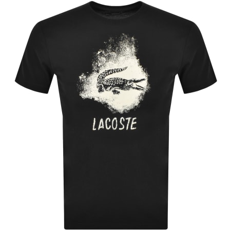Product Image for Lacoste Sport Crew Neck Graphic T Shirt Black