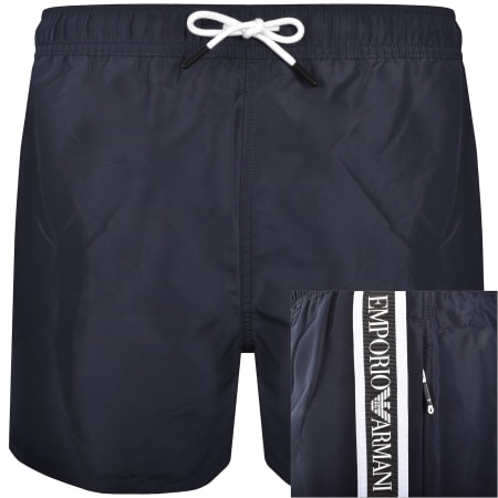 Product Image for Emporio Armani Logo Swim Shorts Navy