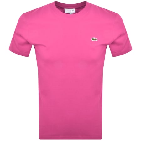 Product Image for Lacoste Crew Neck T Shirt Pink