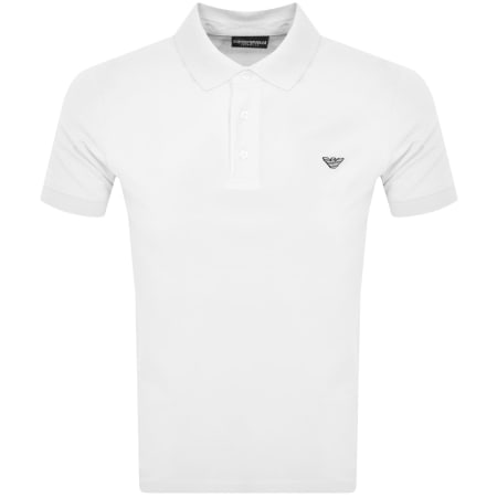 Product Image for Emporio Armani Short Sleeved Polo T Shirt White