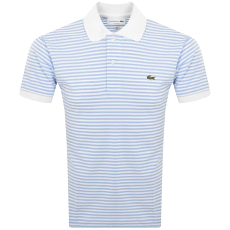 Product Image for Lacoste Short Sleeved Stripe Polo T Shirt White