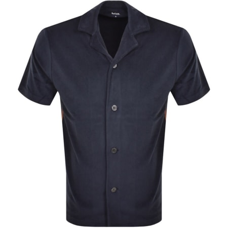 Product Image for Paul Smith Short Sleeve Towel Stripe Shirt Navy