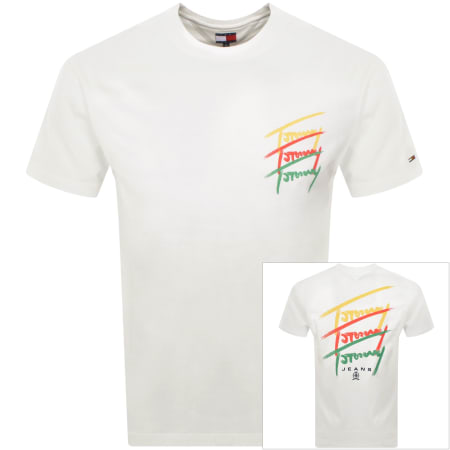 Product Image for Tommy Jeans Twisted Logo T Shirt White