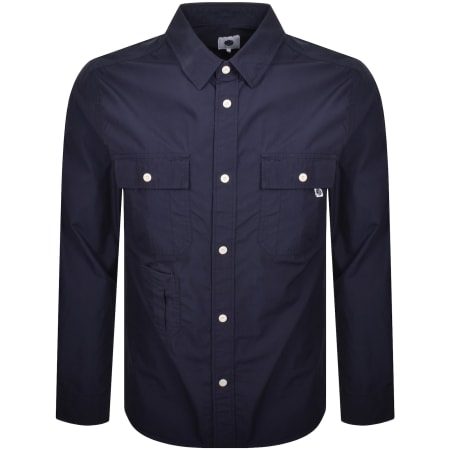 Product Image for Pretty Green Brentwood Long Sleeved Shirt Navy