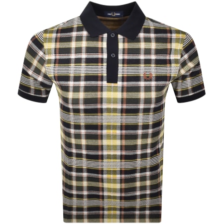 Product Image for Fred Perry Madras Polo Shirt Navy