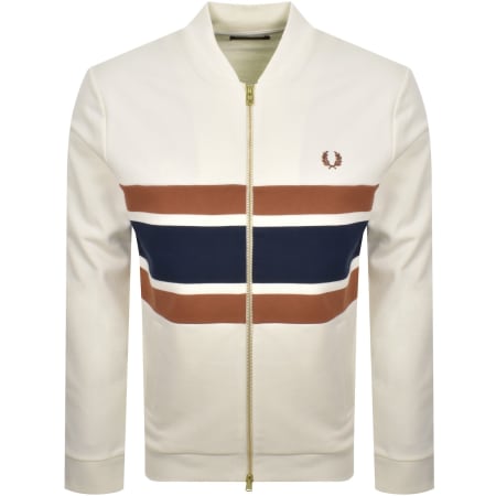 Product Image for Fred Perry Zip Through Sweatshirt Cream