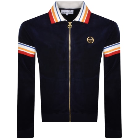 Product Image for Sergio Tacchini Slive Velour Track Top Navy