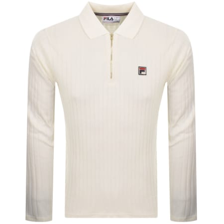 Product Image for Fila Vintage Blake Polo T Shirt Off White