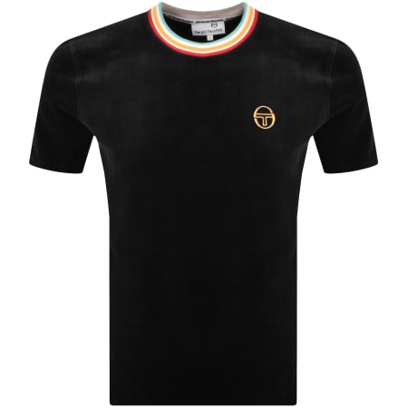 Product Image for Sergio Tacchini Slice Velour T Shirt Black