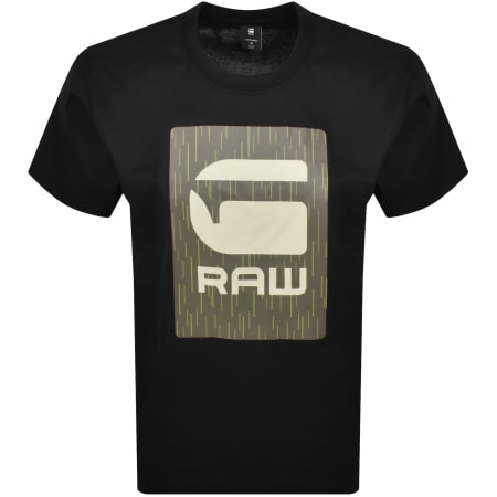 Product Image for G Star Raw Burger Box Logo T Shirt Black