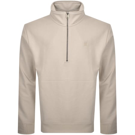 Product Image for G Star Raw Nifous Half Zip Fleece Beige