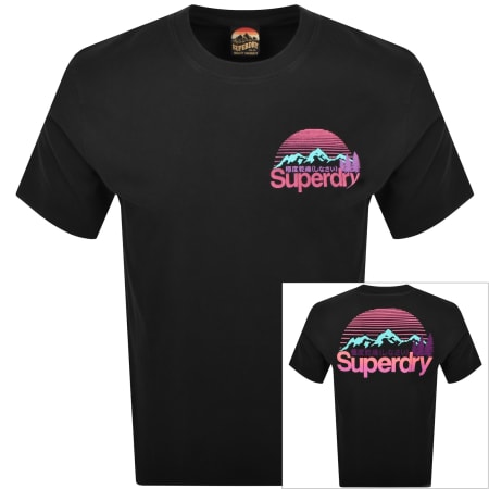 Product Image for Superdry Logo Great Outdoors T Shirt Black