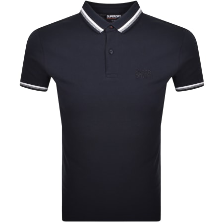 Product Image for Superdry Tipped Polo T Shirt Navy