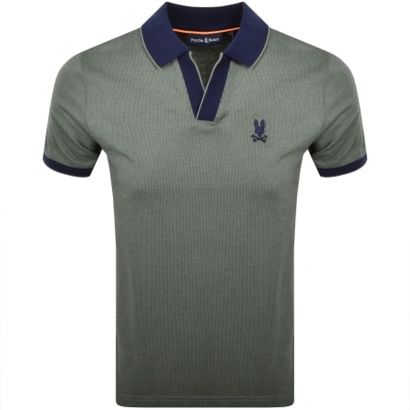Product Image for Psycho Bunny Jacquard Johnny Polo T Shirt Green