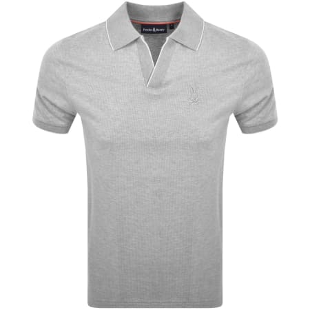 Product Image for Psycho Bunny Jacquard Johnny Polo T Shirt Grey