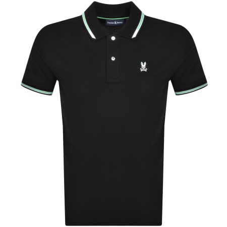 Product Image for Psycho Bunny Logo Short Sleeve Polo Shirt Black