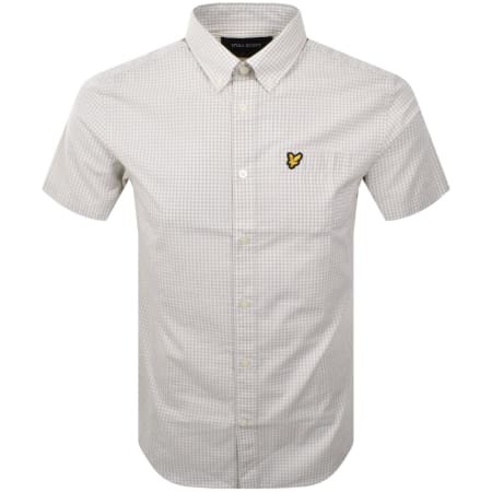 Product Image for Lyle And Scott Short Sleeved Gingham Shirt Beige