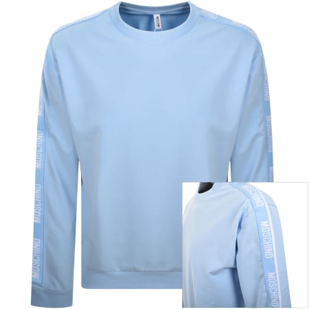 Product Image for Moschino Tape Logo Sweatshirt Blue
