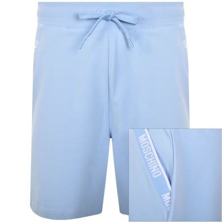 Product Image for Moschino Tape Logo Shorts Blue