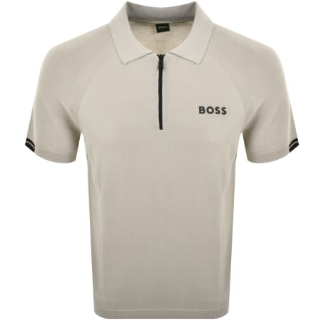 Product Image for BOSS K Perform Max Knit Polo Beige