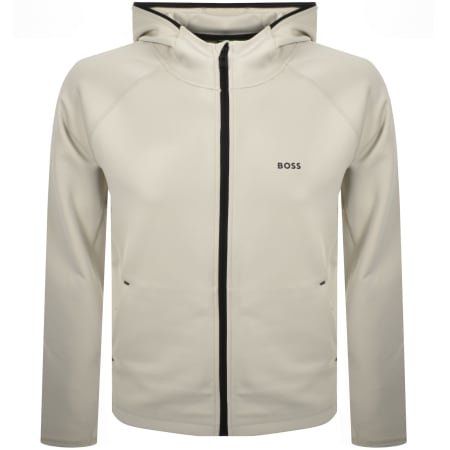 Product Image for BOSS Sicon Active Full Zip Hoodie Beige