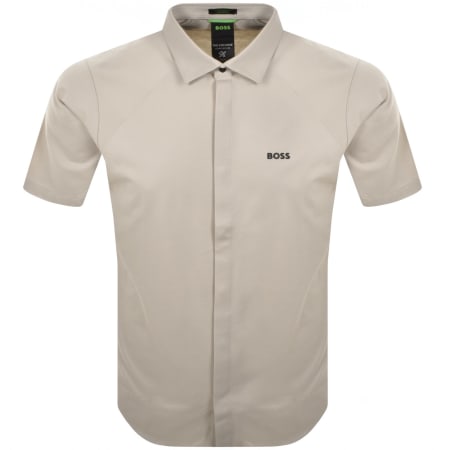 Product Image for BOSS B Excurse S Short Sleeve Shirt Beige
