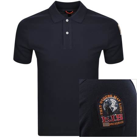 Product Image for Parajumpers Gangapuma Polo T Shirt Navy