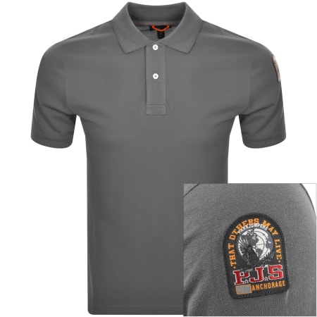 Product Image for Parajumpers Gangapuma Polo T Shirt Grey