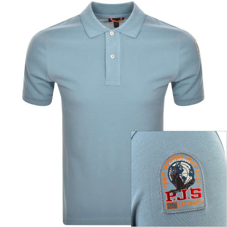 Product Image for Parajumpers Gangapuma Polo T Shirt Blue