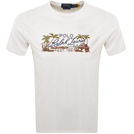 Product Image for Ralph Lauren Logo T Shirt Off White