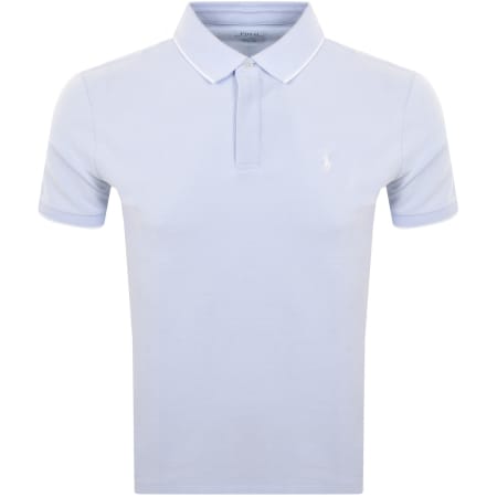 Product Image for Ralph Lauren Custom Slim Polo T Shirt Blue