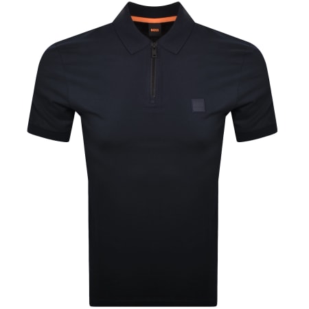 Product Image for BOSS Passerzip Polo T Shirt Navy