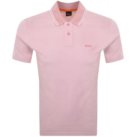 Product Image for BOSS Oxford New Polo T Shirt Pink