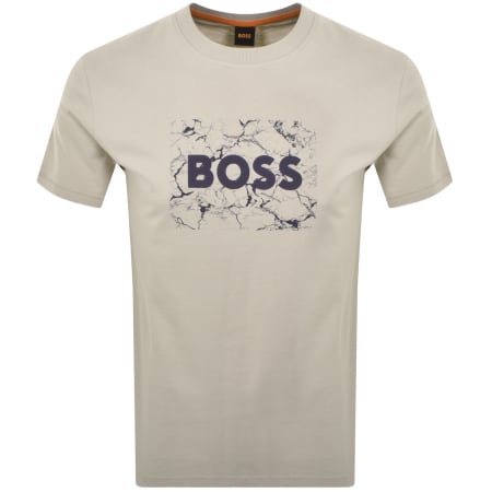 Product Image for BOSS Te Logospace T Shirt Beige