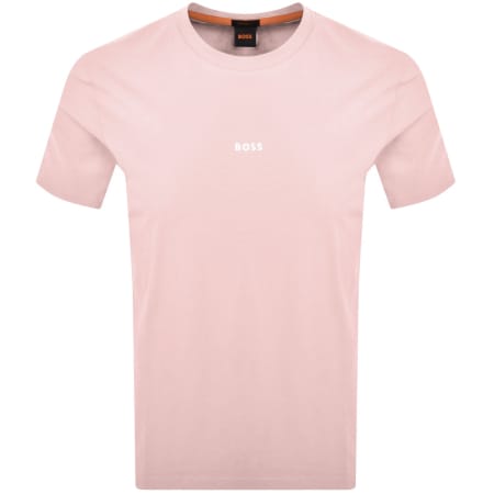 Product Image for BOSS TChup Logo T Shirt Pink