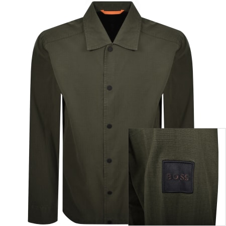 Product Image for BOSS Labib Overshirt Green