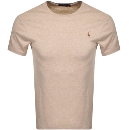 Product Image for Ralph Lauren Pima Crew Neck T Shirt Beige