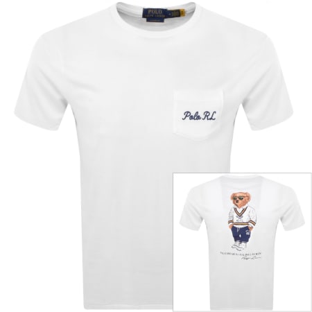 Product Image for Ralph Lauren Custom Slim Fit T Shirt White