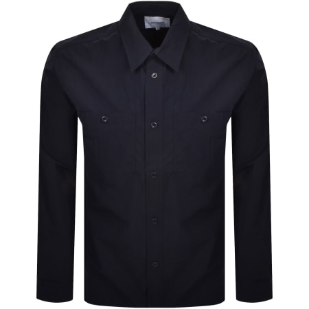 Product Image for Norse Projects Silas Tech Poplin 2.0 Shirt Navy